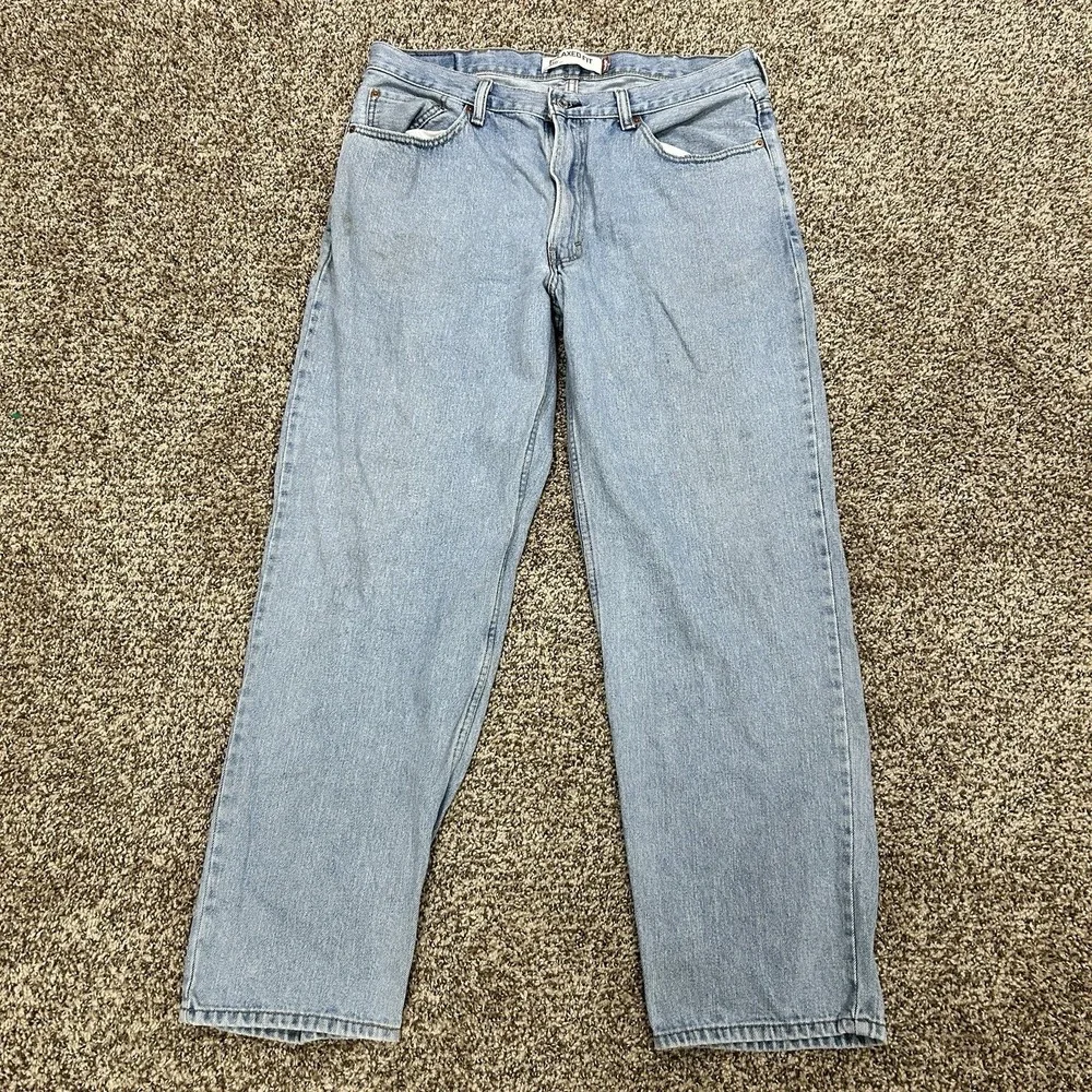 Vintage Levi's 550 Men's 38x32 Relaxed Fit Denim Light Wash